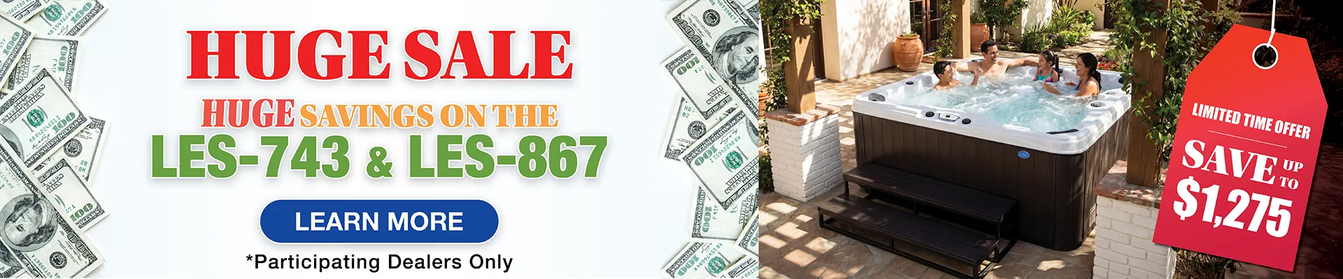 Calspas hot tub being used in a family setting - Ames